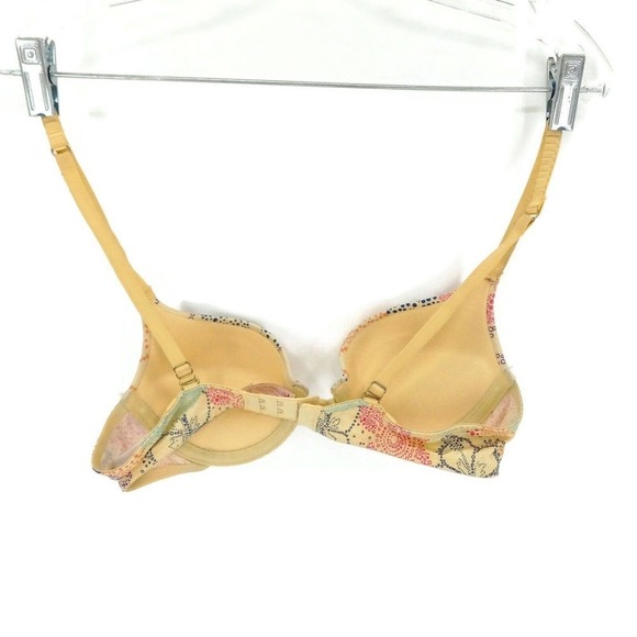 Lily Of France Womens Push Up Bra Multicolor Floral Stretch Underwire Padded 34A - Picture 4 of 11
